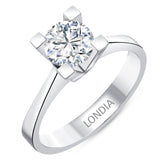 1.00 Ct. Natural Diamond Solitaire ''Valentine'' Ring in 14K Gold