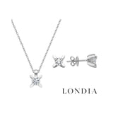 1.00 Ct Natural Diamond Londia Butterfly Design Solitaire Set in 18K Gold
