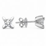 1.00 Ct Natural Diamond Londia Butterfly Design Solitaire Set in 18K Gold