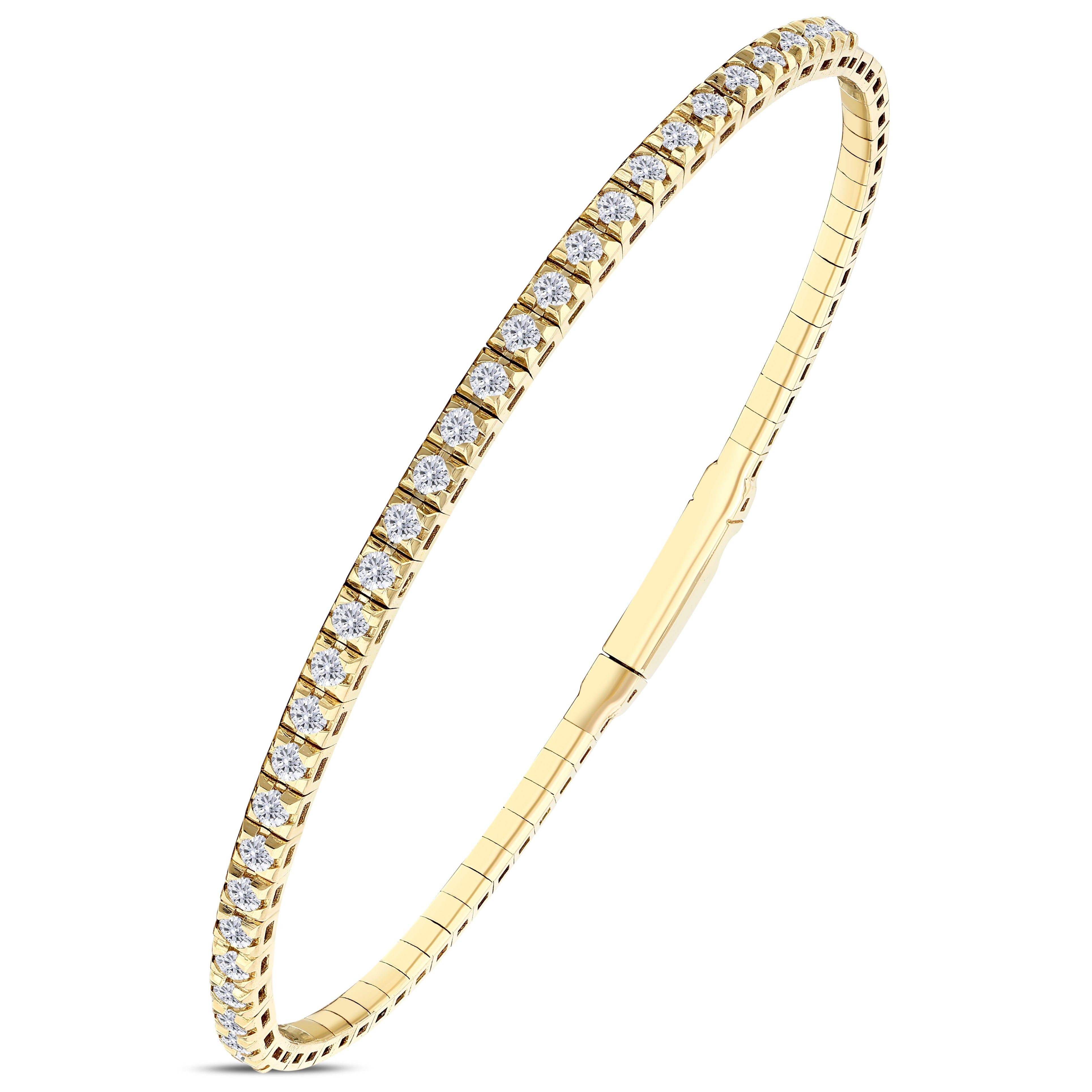 1.00 ct. Flexible Collection Clair Design Diamond Bracelet 14K Gold