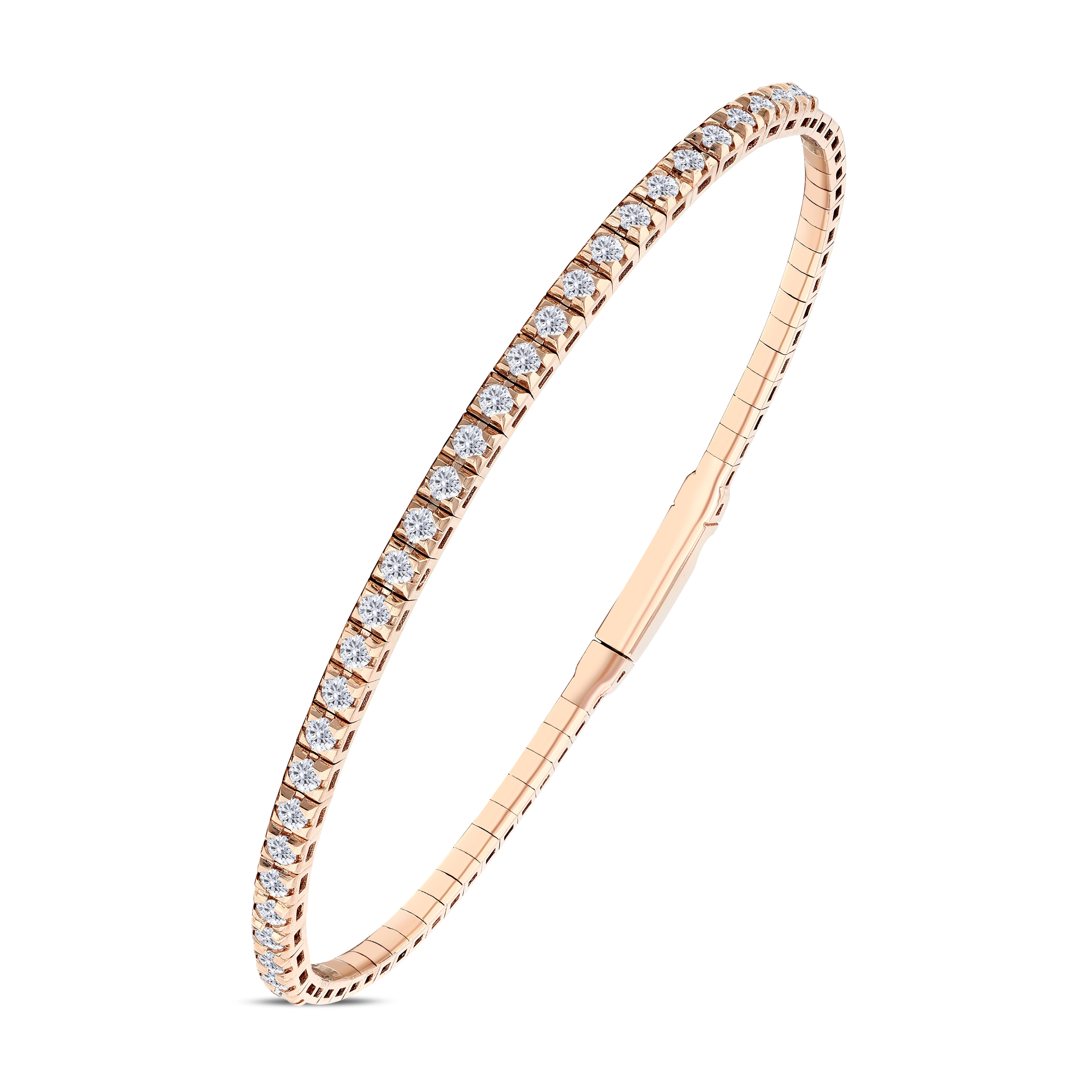 1.00 ct. Flexible Collection Statement Design Diamond Bracelet 14K Gold