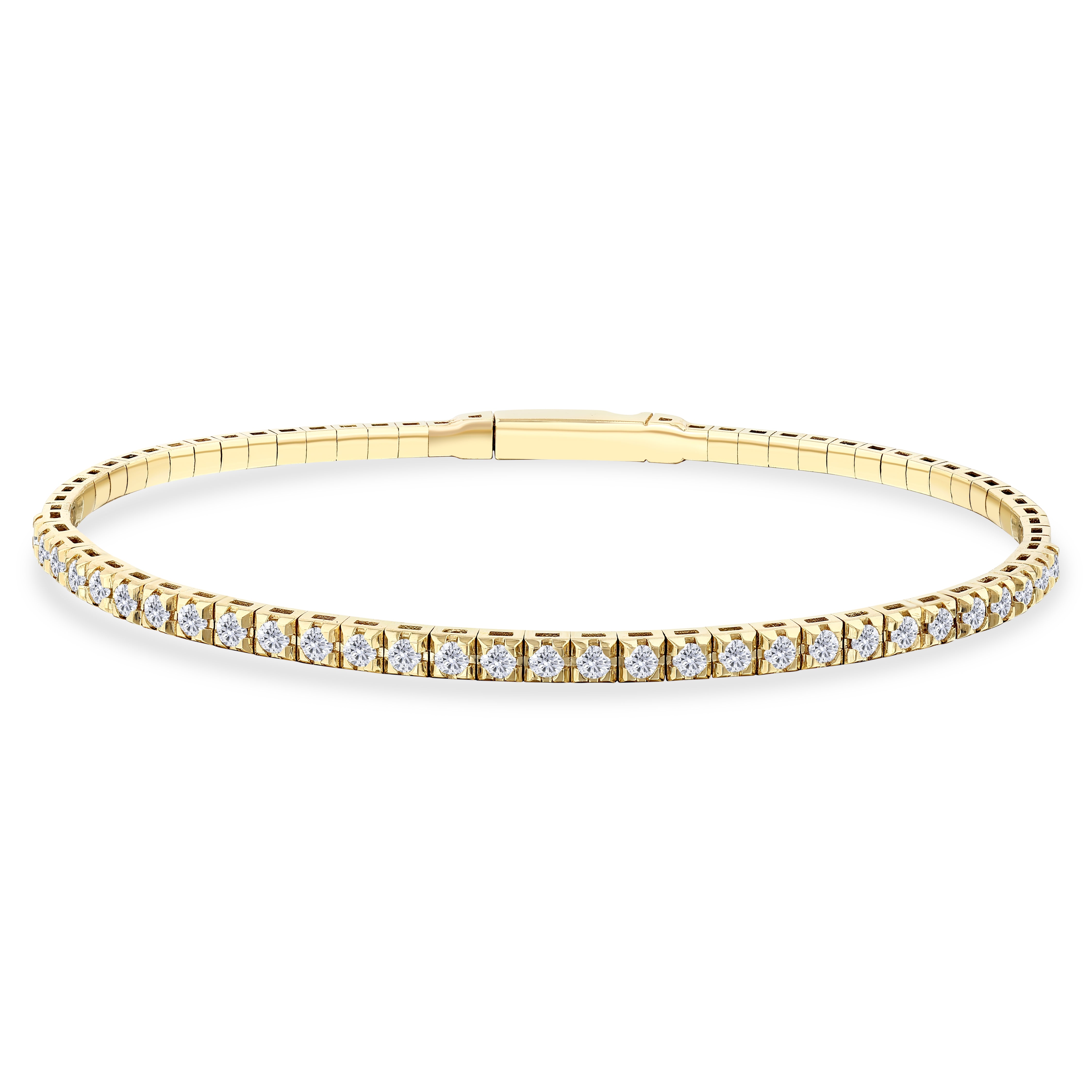 1.00 ct. Flexible Collection Statement Design Diamond Bracelet 14K Gold