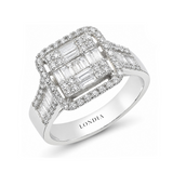 1.05 Carat Natural Diamond Baguette Design Diamond Ring | LONDIA