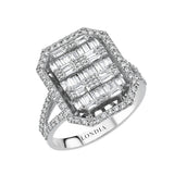 1.05 Carat Natural Diamond Baguette Design Diamond Ring | LONDIA