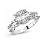 1.05 Carat Natural Diamond Baguette Design Diamond Ring | LONDIA