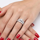 Natural Diamond Bridal Ring Set