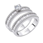 Natural Diamond Bridal Ring Set