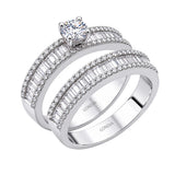 Natural Diamond Bridal Ring Set