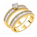 Natural Diamond Bridal Ring Set