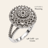 1.05 Ct. Coronet Ring Mounting 14K Gold