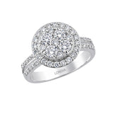 1.10 Carat Natural Diamond Coronet Design Diamond Ring | LONDIA