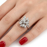 1.10 Ct. Natural Diamond Statement Design Ring – 18K Gold