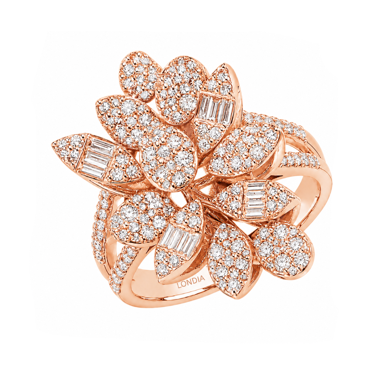 Natural Diamond Statement Design Ring