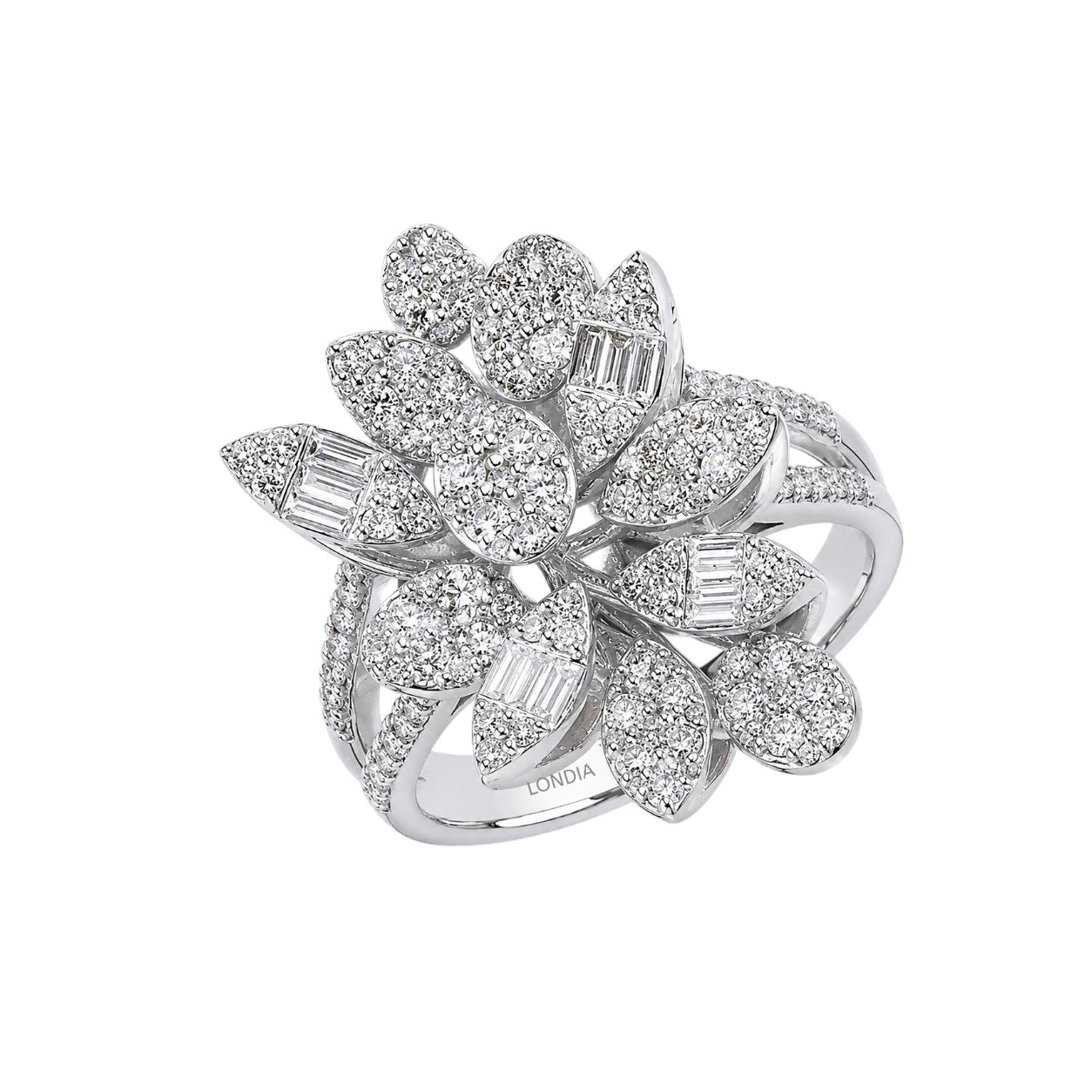 Natural Diamond Statement Design Ring