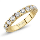 1.15 Carat Diamond Half Eternity Ring in 14K Gold