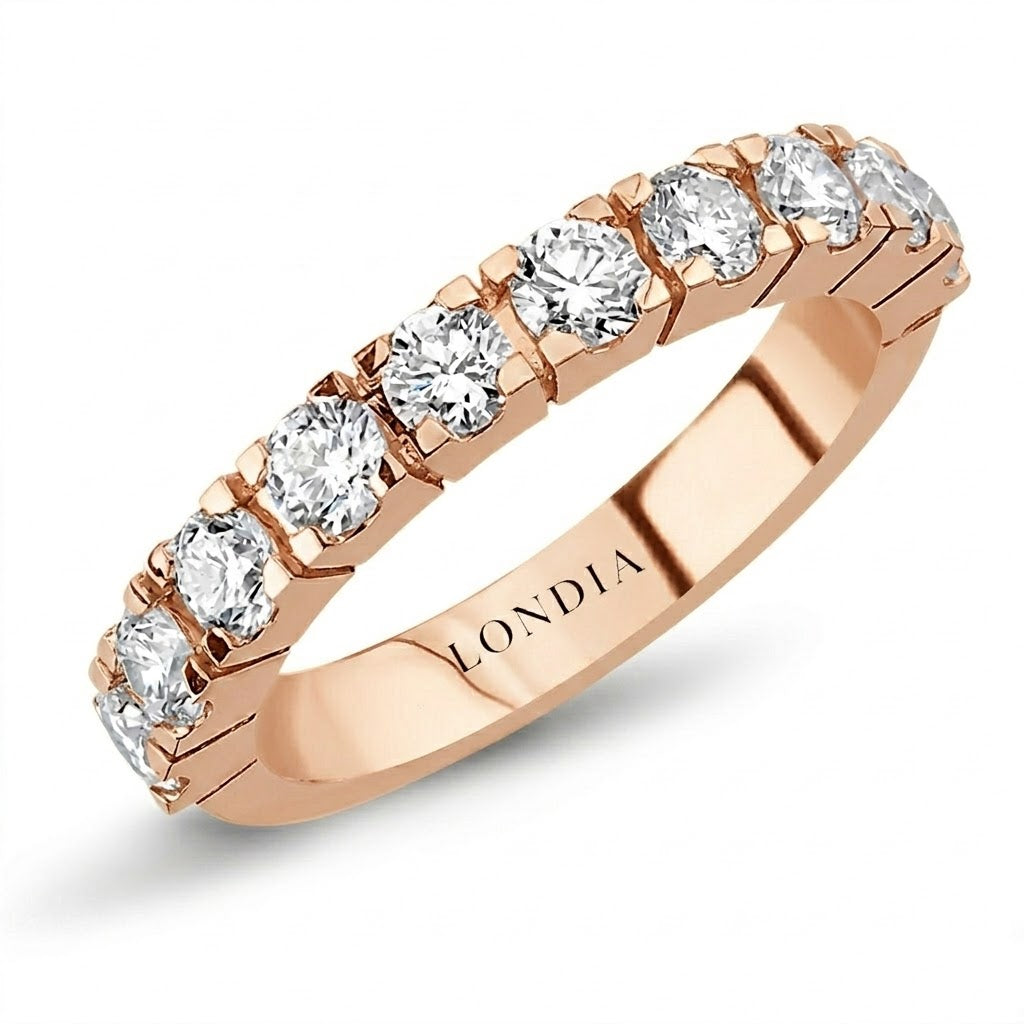 1.15 Carat Diamond Half Eternity Ring in 14K Gold