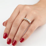 1.15 Carat Diamond “Valentine” Design Five-Stone Ring in 14K Gold