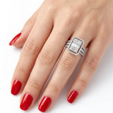 1.15 Carat Natural Diamond Baguette Design Diamond Ring | LONDIA