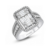 1.15 Carat Natural Diamond Baguette Design Diamond Ring | LONDIA