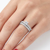 Natural Diamond Wedding Ring Set