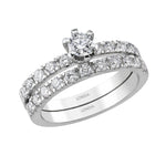 Natural Diamond Wedding Ring Set