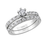 Natural Diamond Wedding Ring Set