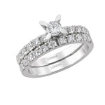 Natural Diamond Wedding Ring Set