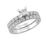 Natural Diamond Wedding Ring Set