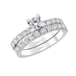 Natural Diamond Wedding Ring Set