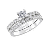 Natural Diamond Wedding Ring Set