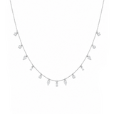 1.20 Carat Dancing Diamond Design Necklace in 14K Solid Gold