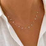 1.20 Carat Dancing Diamond Design Necklace in 14K Solid Gold