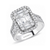 1.20 Carat Natural Diamond Baguette Design Diamond Ring | LONDIA