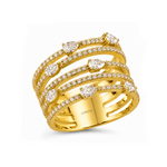 1.20 Carat Natural Diamond Statement Design Ring – 18K Gold