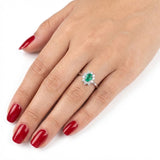 1.20 Carat Natural Diamond & Emerald Set