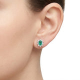 1.20 Carat Natural Diamond & Emerald Set