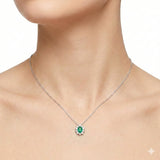 1.20 Carat Natural Diamond & Emerald Set