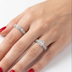 Natural Diamond Wedding Ring Set