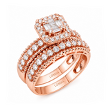 1.20 Ct. Natural Diamond Wedding Ring Set | LONDIA