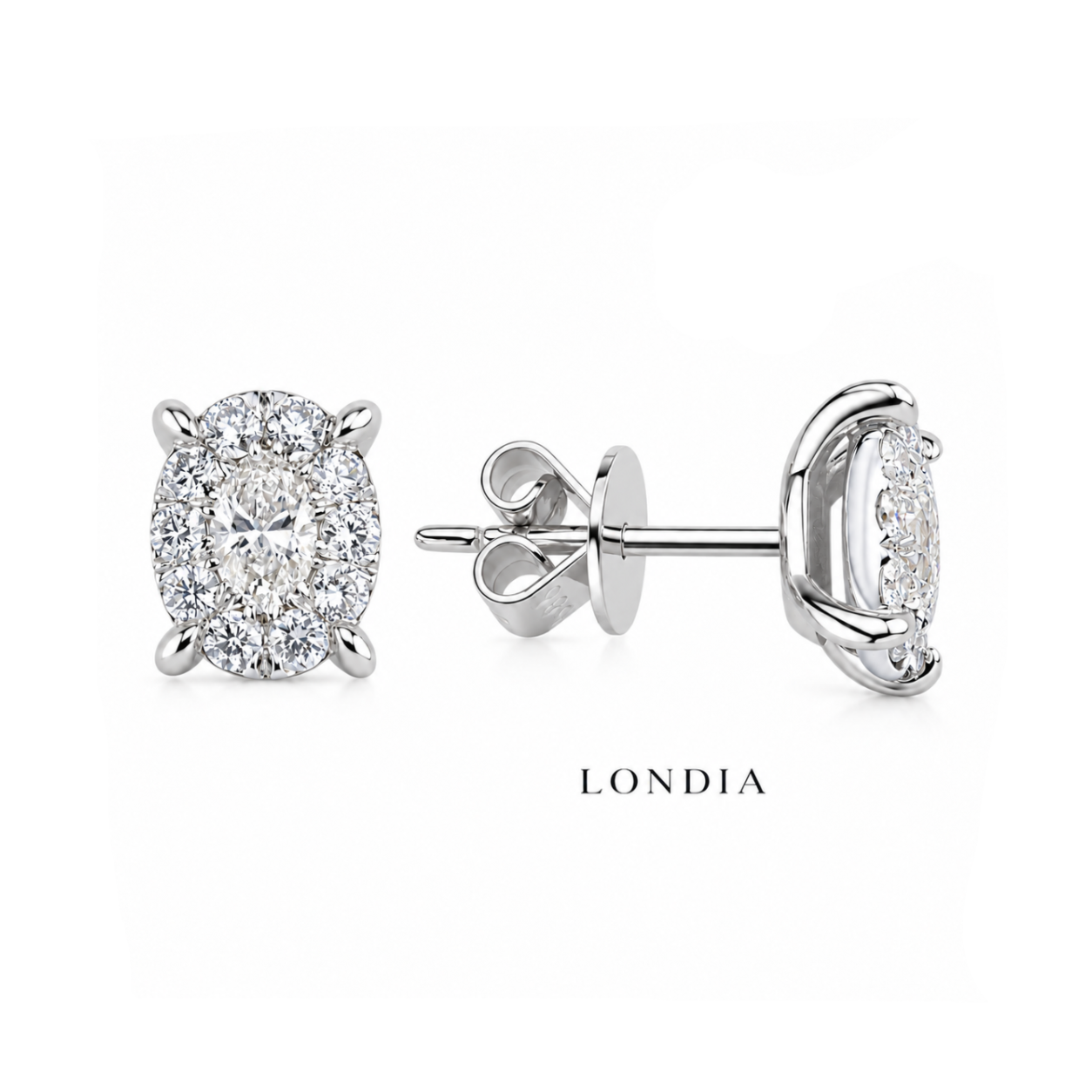 1.20 Ct. Natural Diamond Magic Oval Design Bridal Set