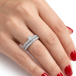Natural Diamond Wedding Ring Set