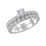 Natural Diamond Wedding Ring Set