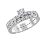 Natural Diamond Wedding Ring Set
