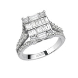 1.30 Carat Natural Diamond Baguette Stone Design Diamond Ring | LONDIA
