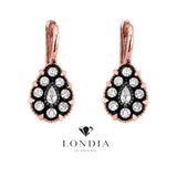 1.30 Carat Natural Diamond Designer Necklace and Earring Set
