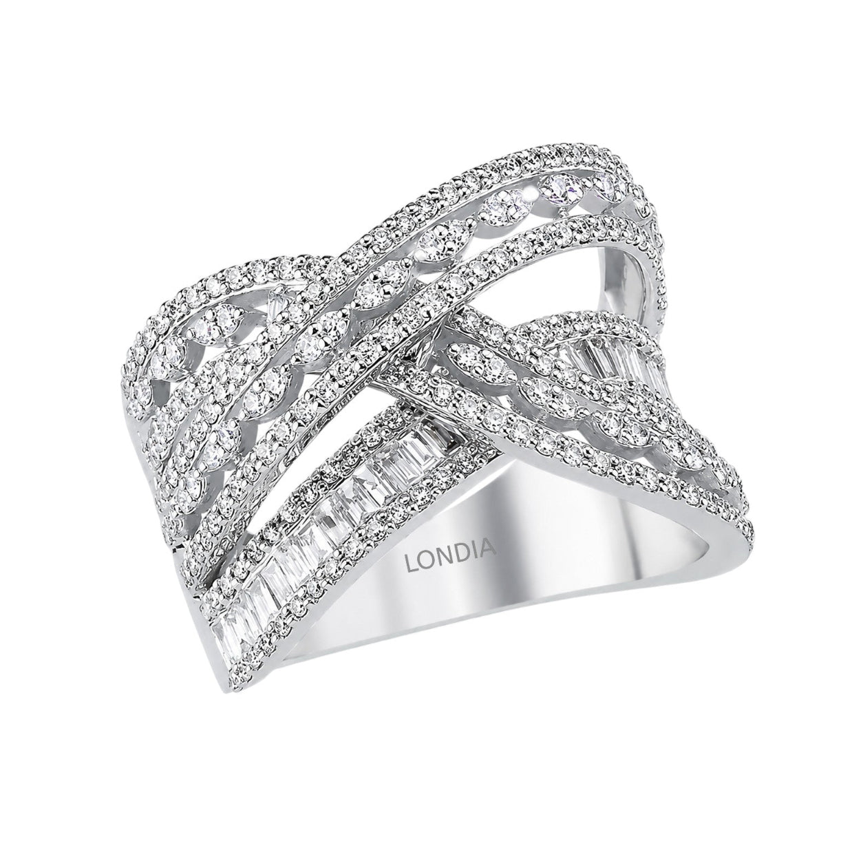 Diamond Line Design Ring
