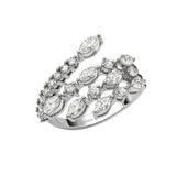 Natural Diamond Statement Design Ring