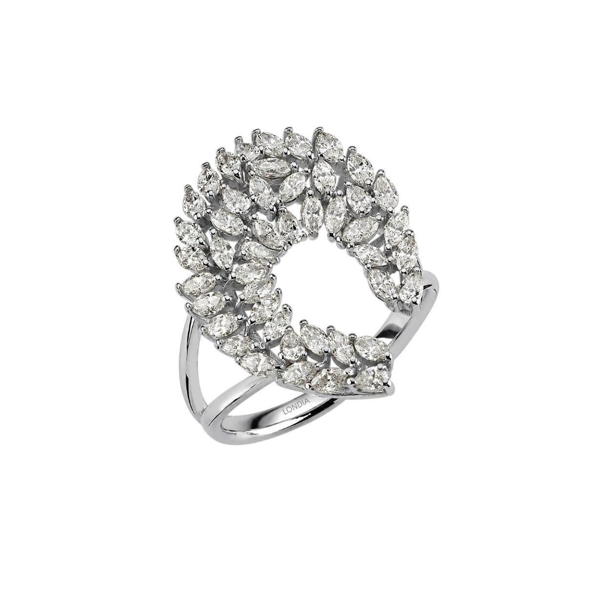 1.40 Carat Natural Diamond Statement Design Ring – 18K Gold