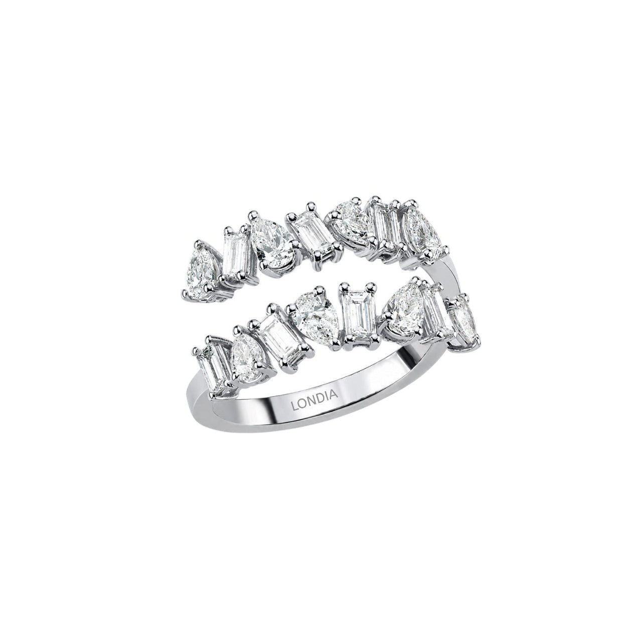1.40 Carat Natural Diamond Statement Design Ring – 18K Gold