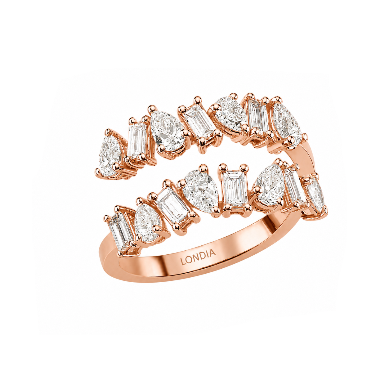 1.40 Carat Natural Diamond Statement Design Ring – 18K Gold